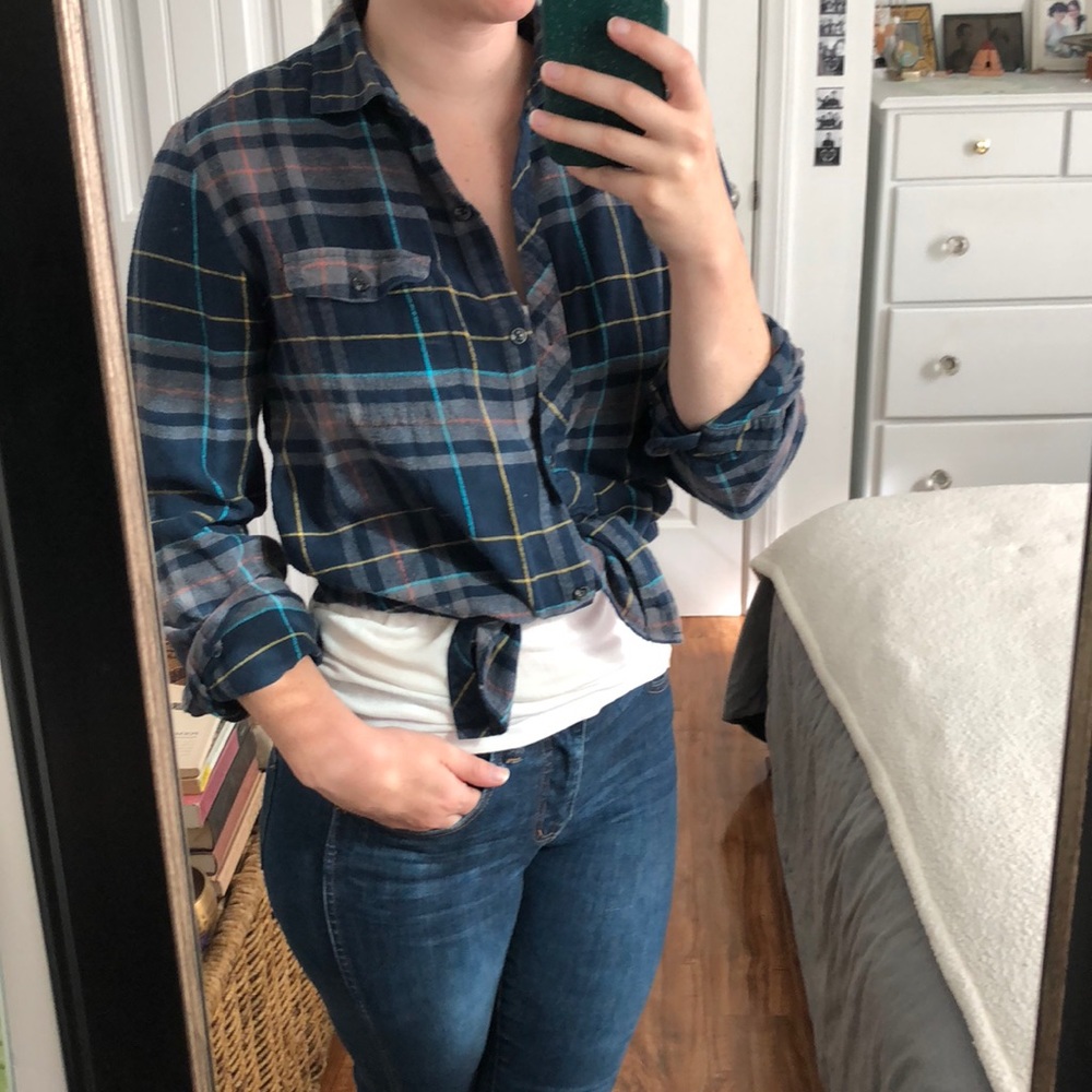 Flannel camping button down